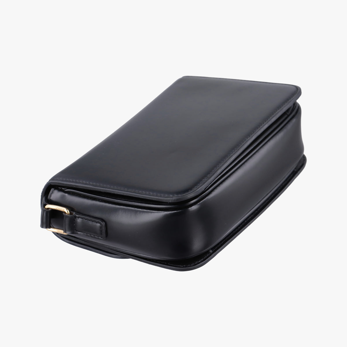 Pre-owned Celine Triomphe Black Leather  shoulderbag | stylenewstar