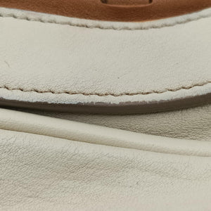 Secondhand Christian Dior Gaucho White Leather  handbag | stylenewstar