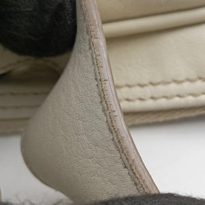 Secondhand Christian Dior Gaucho White Leather  handbag | stylenewstar