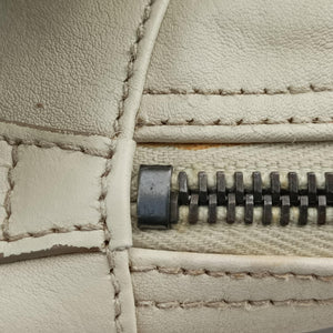 Secondhand Christian Dior Gaucho White Leather  handbag | stylenewstar