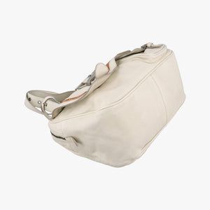 Secondhand Christian Dior Gaucho White Leather  handbag | stylenewstar