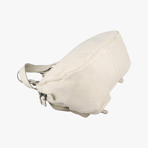 Secondhand Christian Dior Gaucho White Leather  handbag | stylenewstar