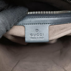 Secondhand Gucci Guccissima Signature Black Leather 450967 backpack/rucksack | stylenewstar