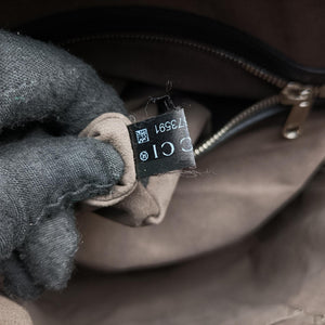 Secondhand Gucci Guccissima Signature Black Leather 450967 backpack/rucksack | stylenewstar
