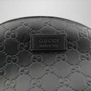Secondhand Gucci Guccissima Signature Black Leather 450967 backpack/rucksack | stylenewstar