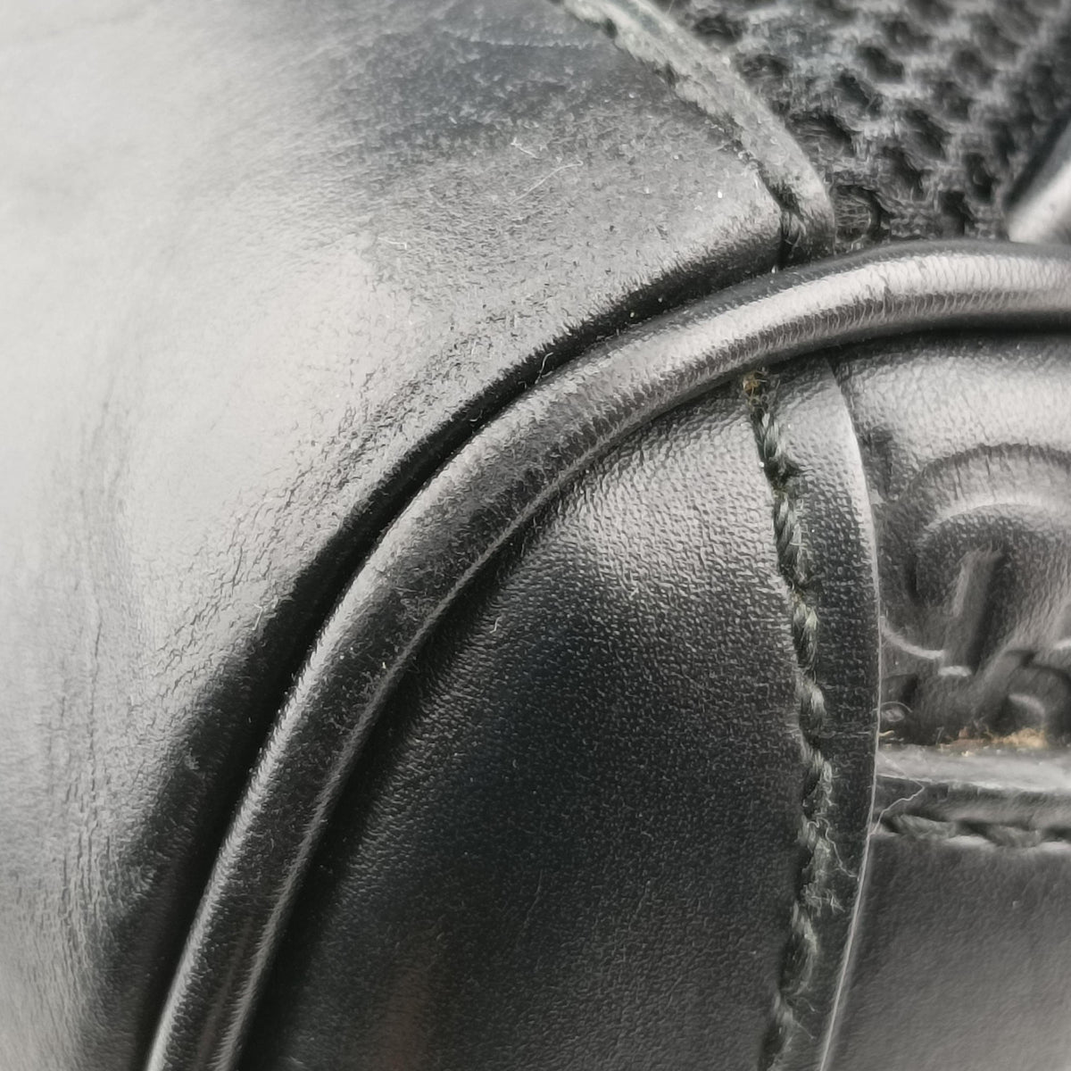 Secondhand Gucci Guccissima Signature Black Leather 450967 backpack/rucksack | stylenewstar
