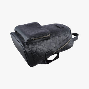 Secondhand Gucci Guccissima Signature Black Leather 450967 backpack/rucksack | stylenewstar