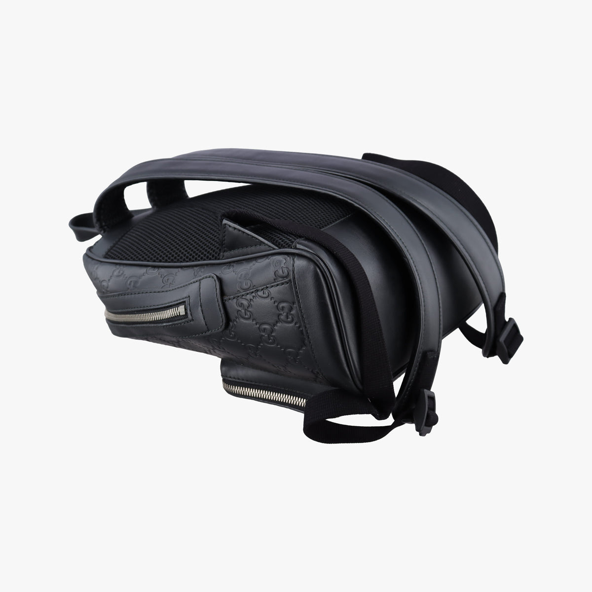 Secondhand Gucci Guccissima Signature Black Leather 450967 backpack/rucksack | stylenewstar