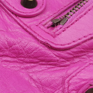 Pre-owned Balenciaga Giant City Purple lambskin  shoulderbag | stylenewstar