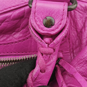 Pre-owned Balenciaga Giant City Purple lambskin  shoulderbag | stylenewstar
