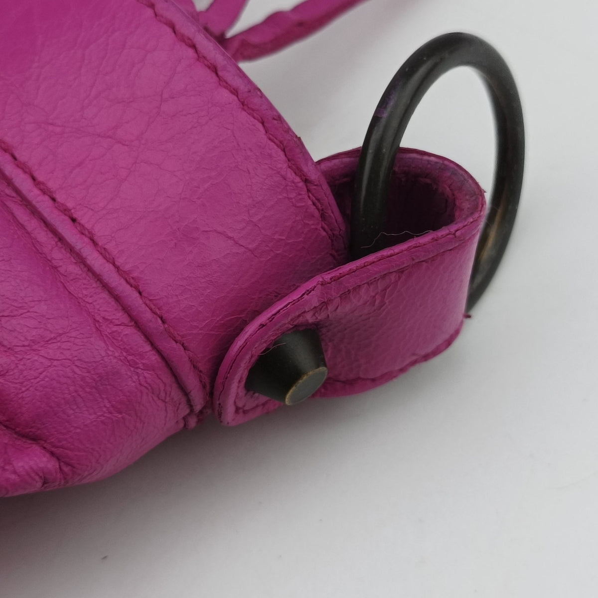Pre-owned Balenciaga Giant City Purple lambskin  shoulderbag | stylenewstar