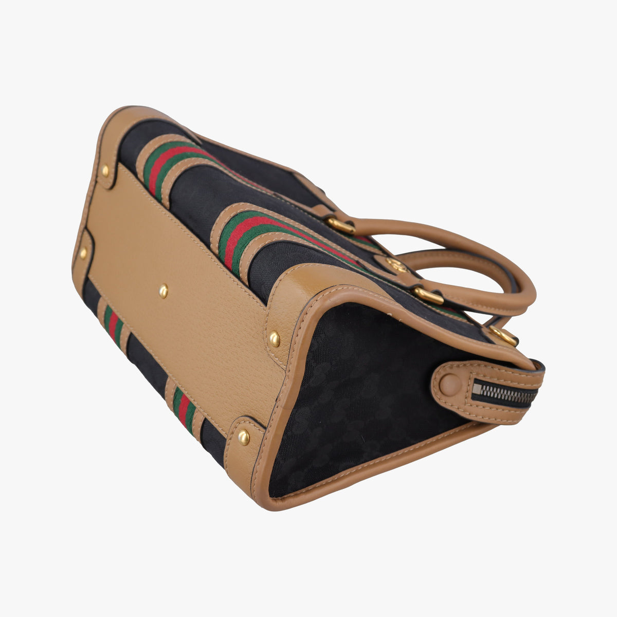 Secondhand Gucci Ophidia Black×Brown canvas×leather 715772 shoulderbag | stylenewstar