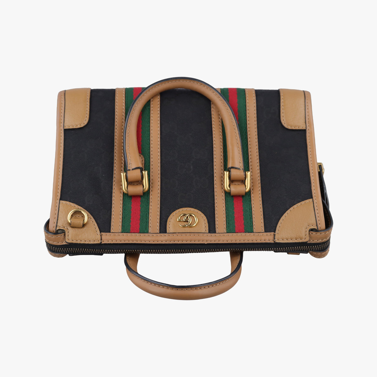 Secondhand Gucci Ophidia Black×Brown canvas×leather 715772 shoulderbag | stylenewstar