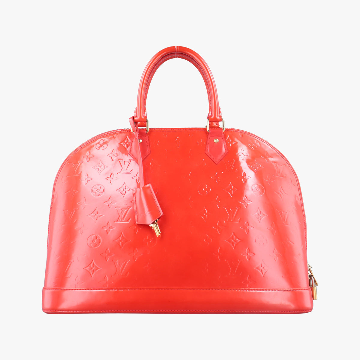 Pre-owned Louis Vuitton Alma GM Rose Pop Vernis M93625 handbag | stylenewstar