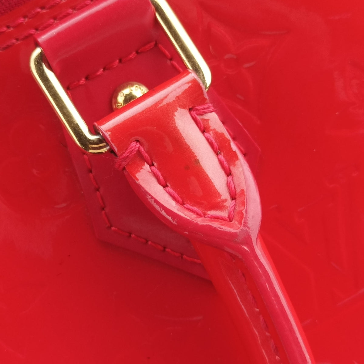 Pre-owned Louis Vuitton Alma GM Rose Pop Vernis M93625 handbag | stylenewstar