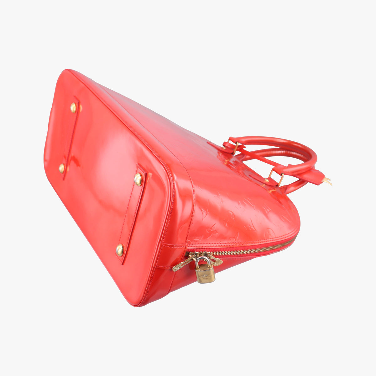 Pre-owned Louis Vuitton Alma GM Rose Pop Vernis M93625 handbag | stylenewstar