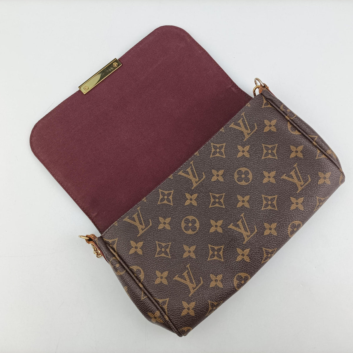 Pre-owned Louis Vuitton FAVORITE MM brown Monogram Canvas M40718 shoulderbag | stylenewstar