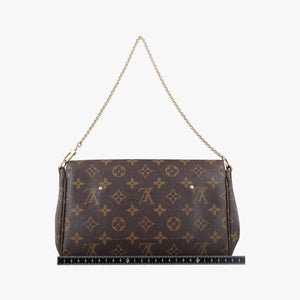 Pre-owned Louis Vuitton FAVORITE MM brown Monogram Canvas M40718 shoulderbag | stylenewstar