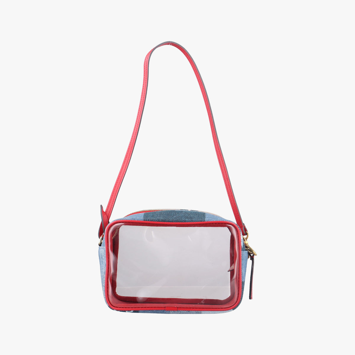 Pre-owned Louis Vuitton Beach Pouch Blue x ROUGE Monogram Denim M67601 shoulderbag | stylenewstar