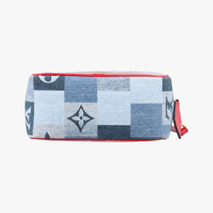 Pre-owned Louis Vuitton Beach Pouch Blue x ROUGE Monogram Denim M67601 shoulderbag | stylenewstar