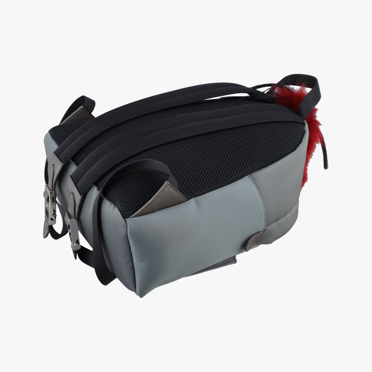 Vintage Fendi monster bag bugs Gray x Multicolour Nylon x leather 8BZ035 backpack/rucksack | stylenewstar