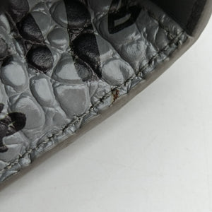 Pre-owned Balenciaga Hourglass Graffiti Gray×Black Leather  shoulderbag | stylenewstar