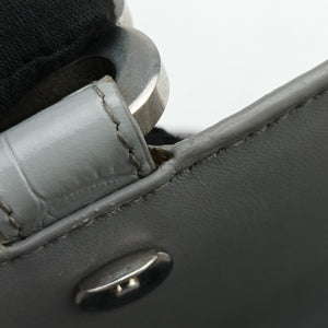 Pre-owned Balenciaga Hourglass Graffiti Gray×Black Leather  shoulderbag | stylenewstar
