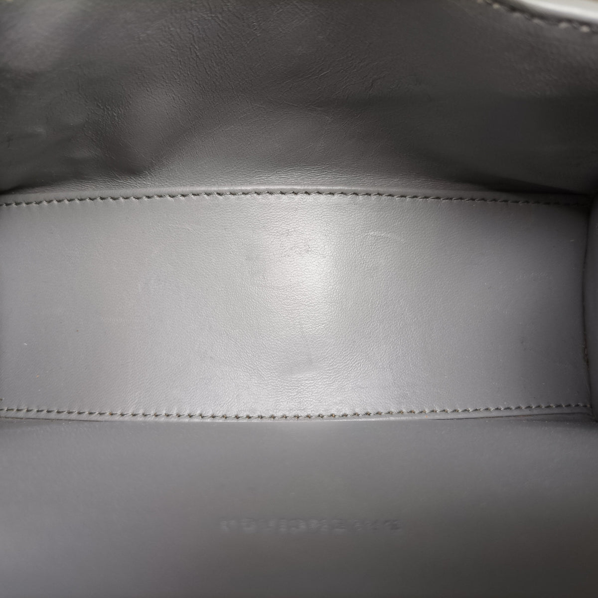 Pre-owned Balenciaga Hourglass Graffiti Gray×Black Leather  shoulderbag | stylenewstar
