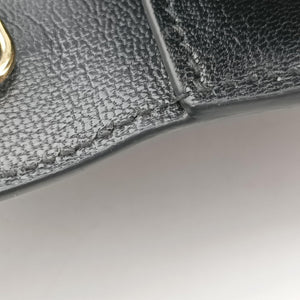 Pre-owned Gucci Bamboo 1947 Black Leather 867160 shoulderbag | stylenewstar