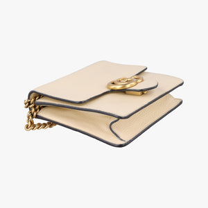 Pre-owned Gucci GG Marmont White Leather 779790 shoulderbag | stylenewstar