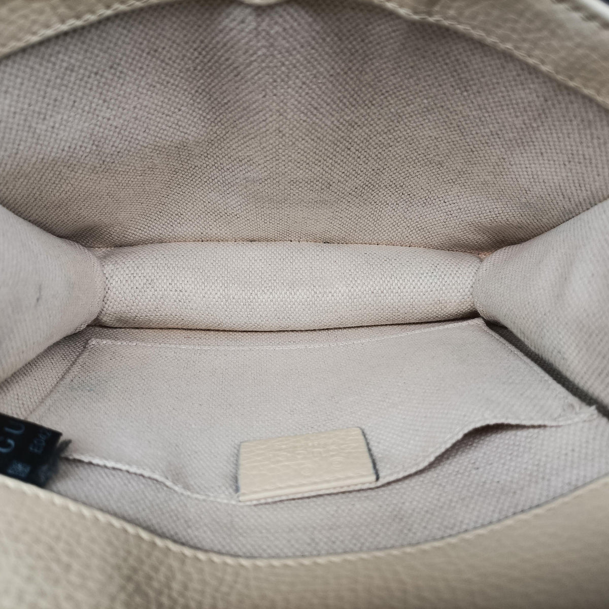 Pre-owned Gucci GG Marmont White Leather 779790 shoulderbag | stylenewstar