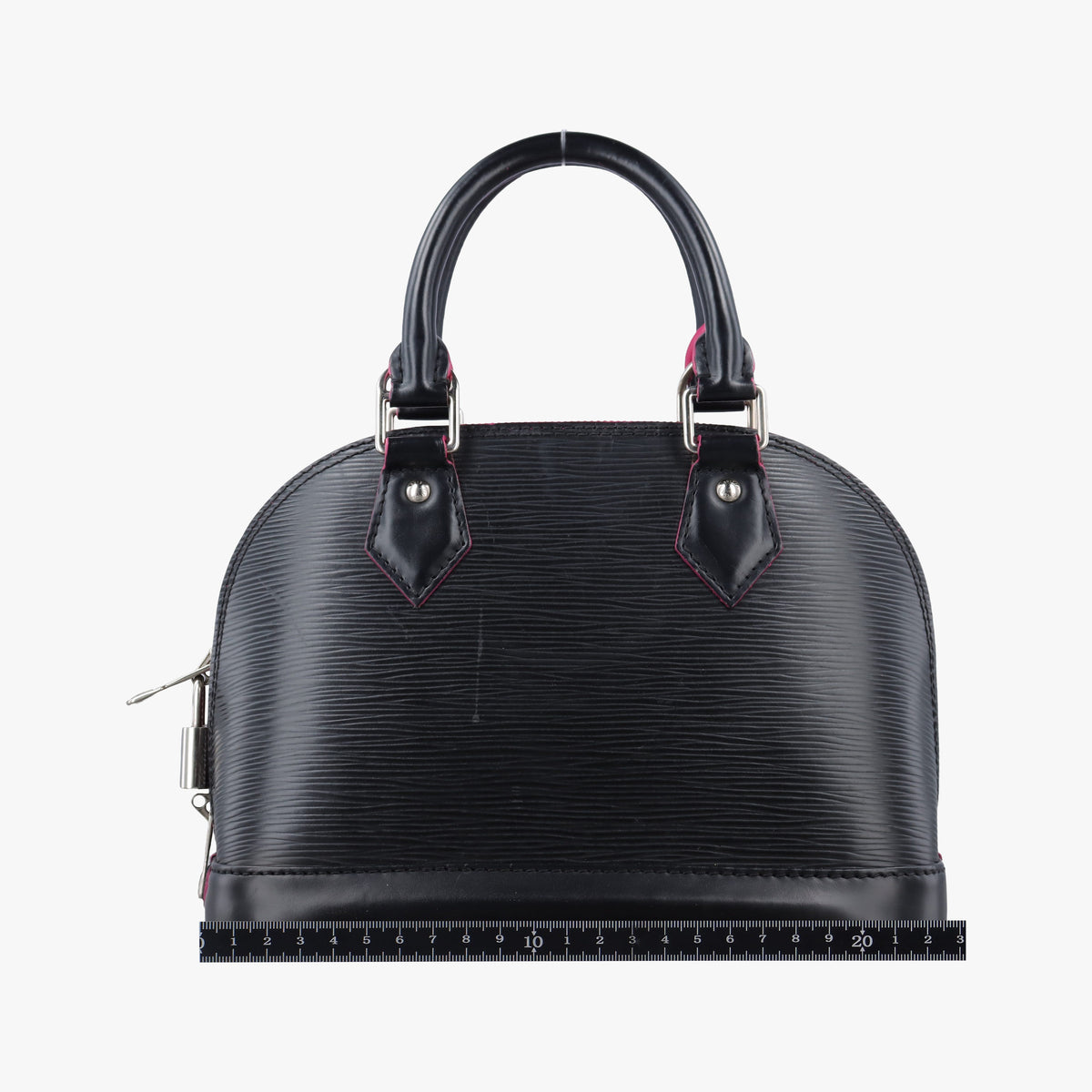 Pre-owned Louis Vuitton Alma BB Noir×hot pink Epi M54160 shoulderbag | stylenewstar
