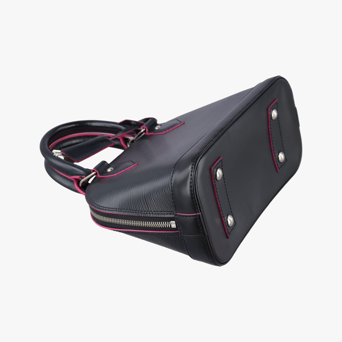 Pre-owned Louis Vuitton Alma BB Noir×hot pink Epi M54160 shoulderbag | stylenewstar