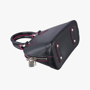 Pre-owned Louis Vuitton Alma BB Noir×hot pink Epi M54160 shoulderbag | stylenewstar