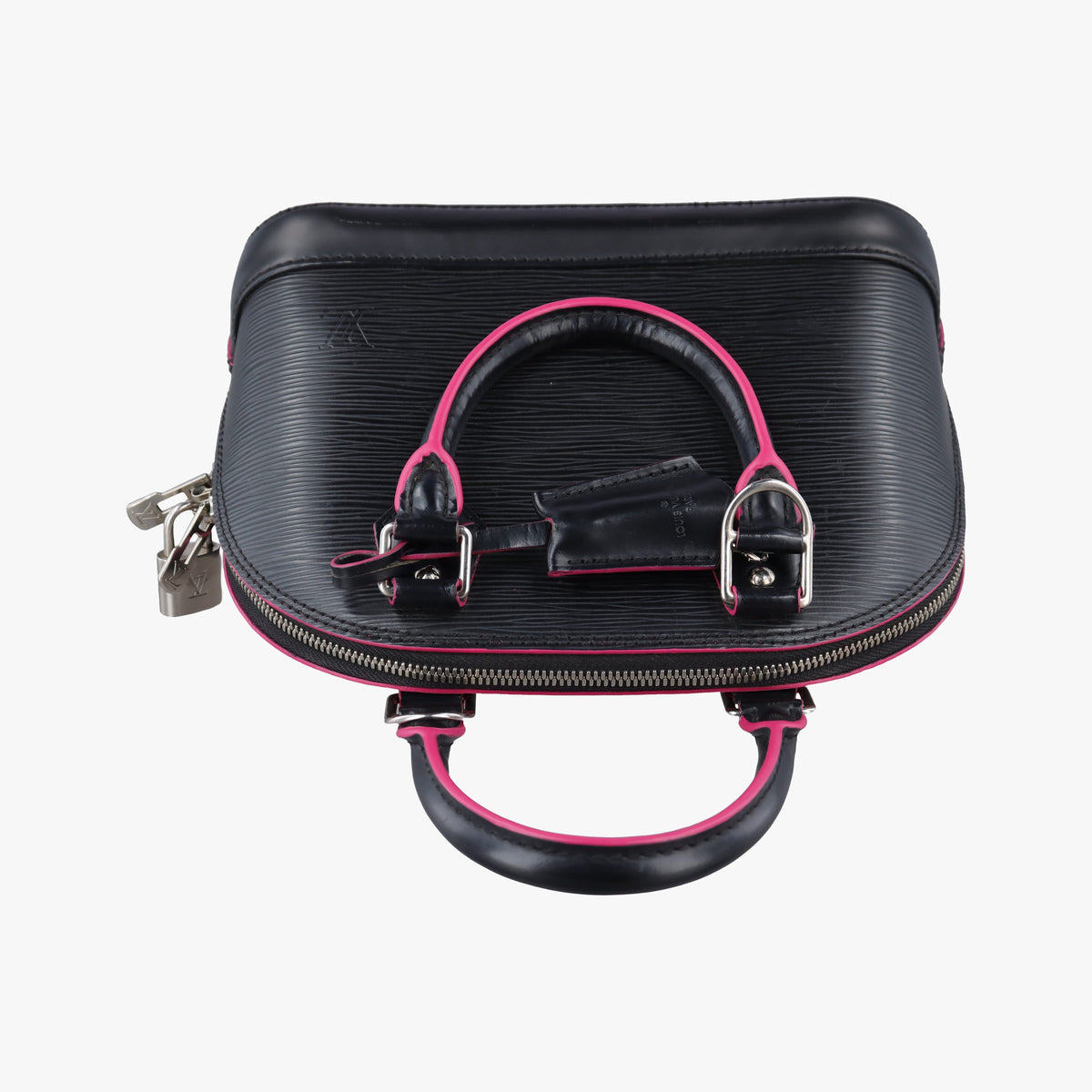 Pre-owned Louis Vuitton Alma BB Noir×hot pink Epi M54160 shoulderbag | stylenewstar