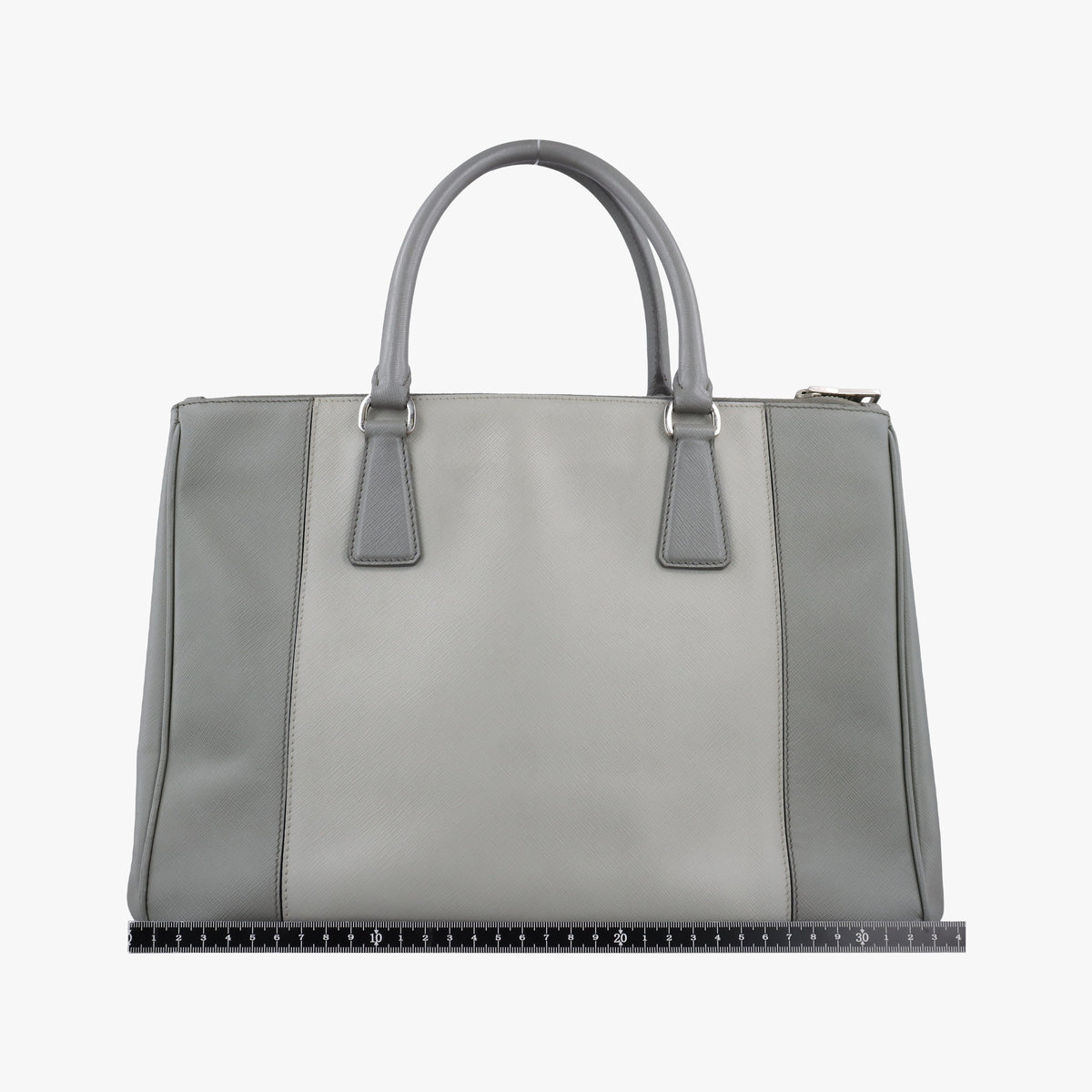 Secondhand Prada Galleria Grey SAFFIANO Leather B2274C shoulderbag | stylenewstar