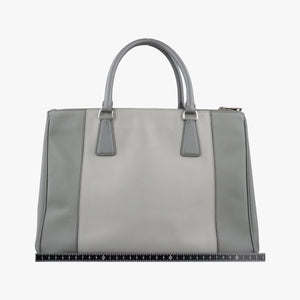 Secondhand Prada Galleria Grey SAFFIANO Leather B2274C shoulderbag | stylenewstar