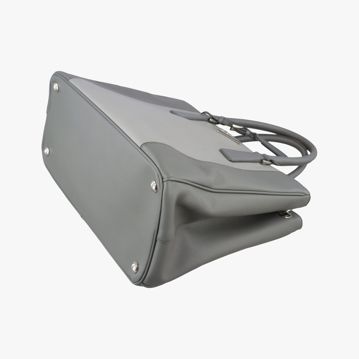 Secondhand Prada Galleria Grey SAFFIANO Leather B2274C shoulderbag | stylenewstar