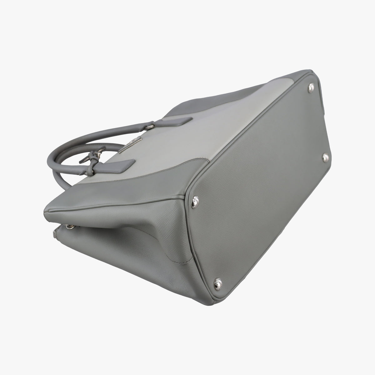 Secondhand Prada Galleria Grey SAFFIANO Leather B2274C shoulderbag | stylenewstar
