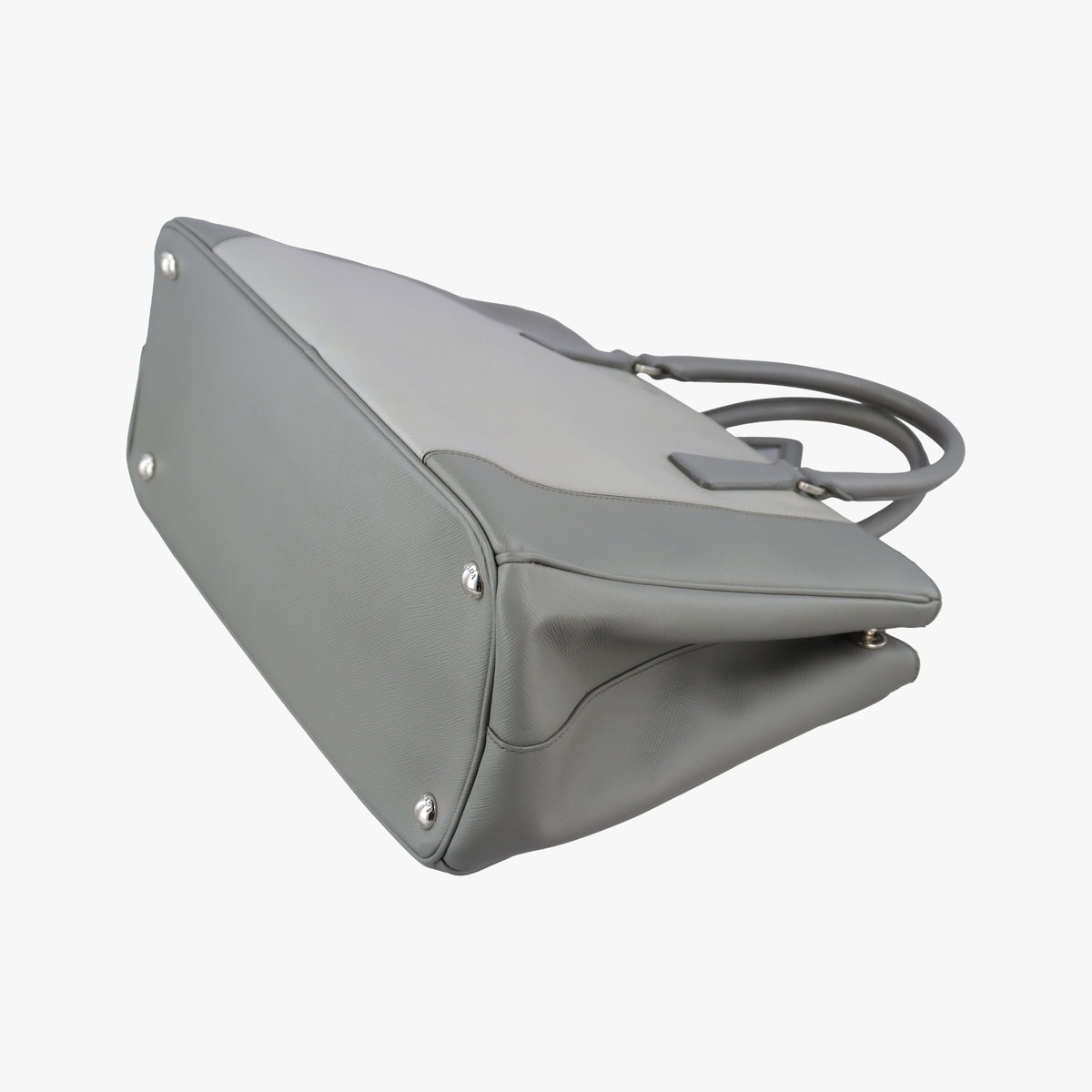 Secondhand Prada Galleria Grey SAFFIANO Leather B2274C shoulderbag | stylenewstar