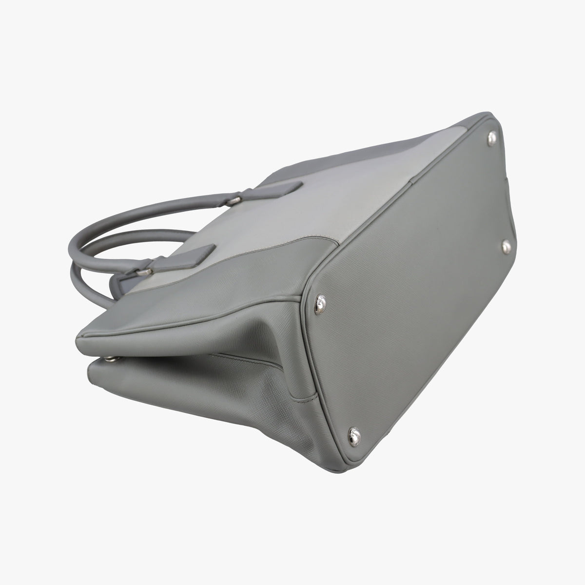 Secondhand Prada Galleria Grey SAFFIANO Leather B2274C shoulderbag | stylenewstar