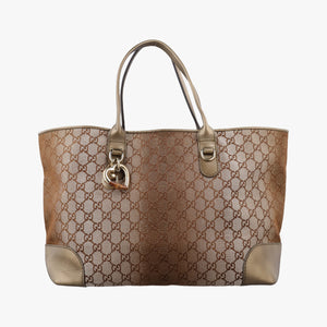 Secondhand Gucci Heart Bit charm Brown canvas×leather 269956 shoulderbag | stylenewstar