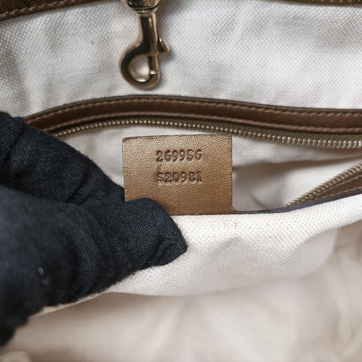 Secondhand Gucci Heart Bit charm Brown canvas×leather 269956 shoulderbag | stylenewstar