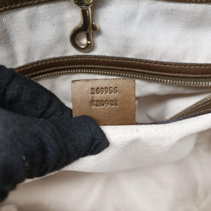 Secondhand Gucci Heart Bit charm Brown canvas×leather 269956 shoulderbag | stylenewstar