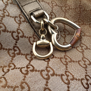 Secondhand Gucci Heart Bit charm Brown canvas×leather 269956 shoulderbag | stylenewstar