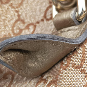Secondhand Gucci Heart Bit charm Brown canvas×leather 269956 shoulderbag | stylenewstar