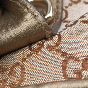 Secondhand Gucci Heart Bit charm Brown canvas×leather 269956 shoulderbag | stylenewstar