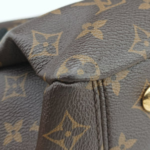 Secondhand Louis Vuitton PALLAS brown×Bordeaux Monogram Canvas×calf leather M40906 shoulderbag | stylenewstar