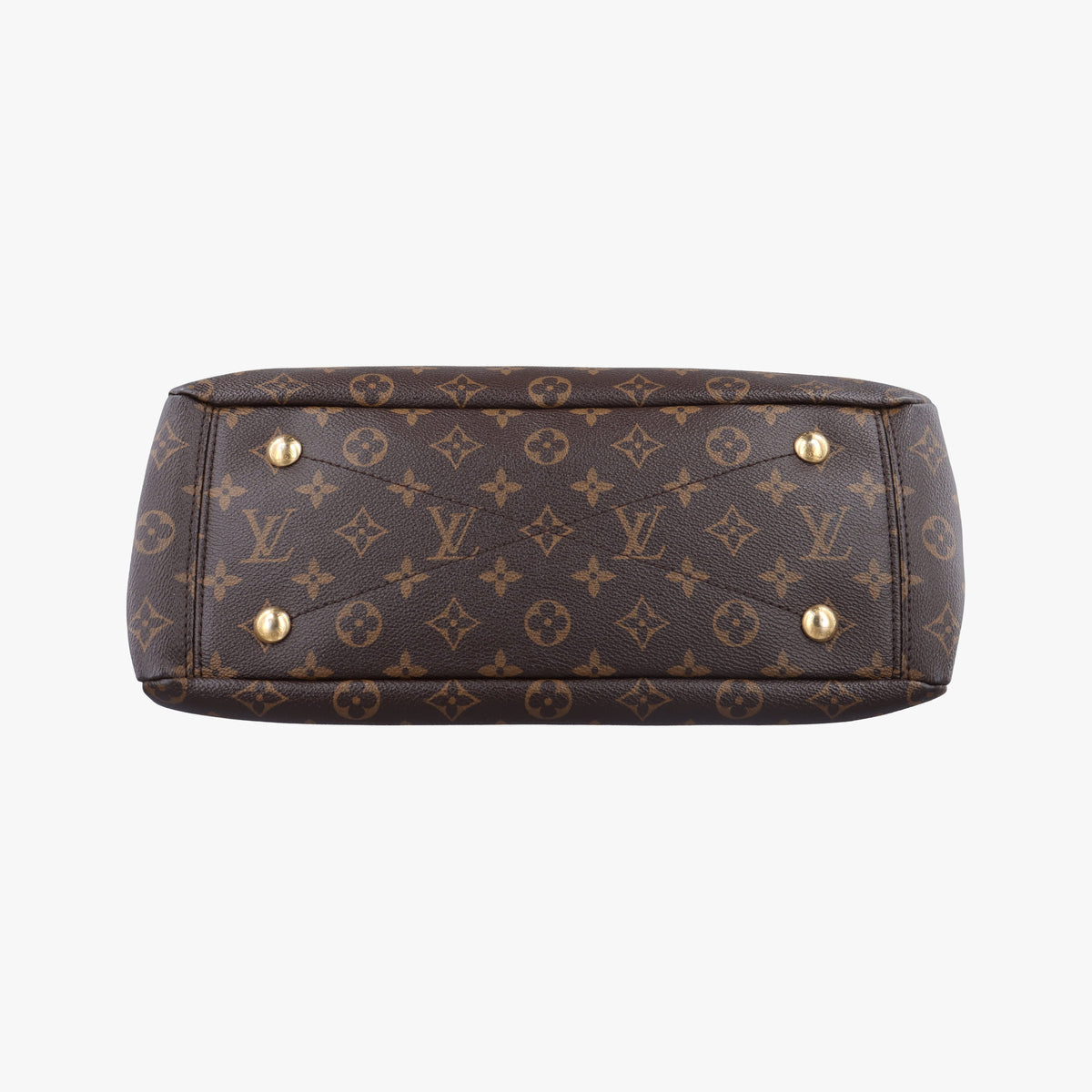 Secondhand Louis Vuitton PALLAS brown×Bordeaux Monogram Canvas×calf leather M40906 shoulderbag | stylenewstar