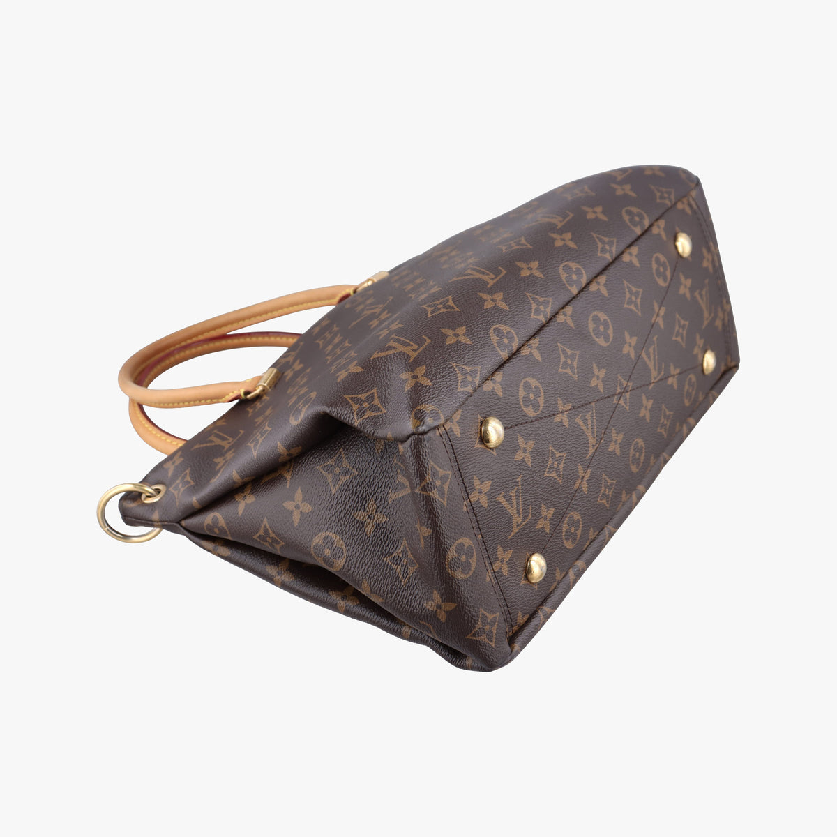 Secondhand Louis Vuitton PALLAS brown×Bordeaux Monogram Canvas×calf leather M40906 shoulderbag | stylenewstar